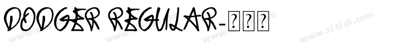 Dodger Regular字体转换